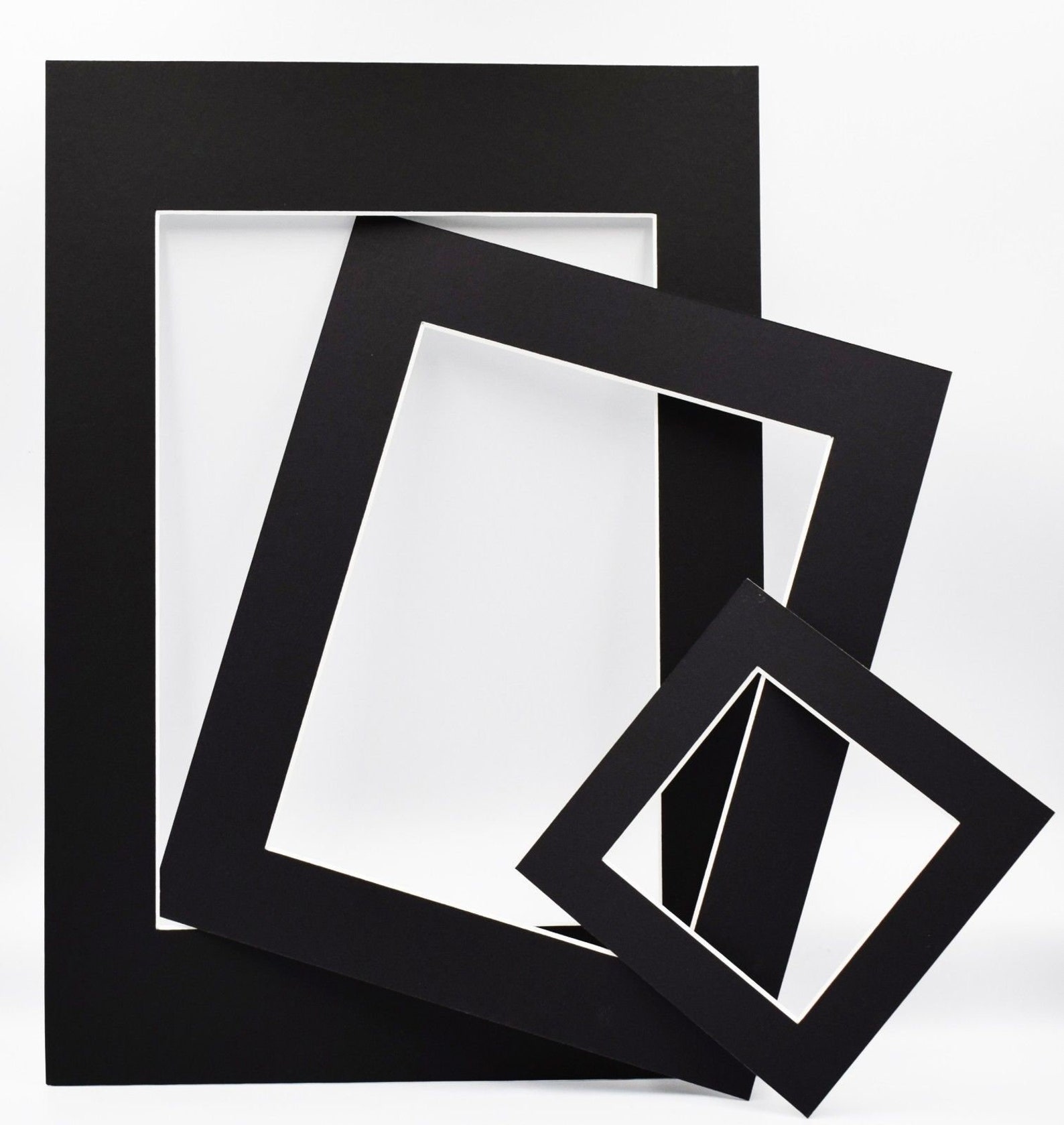 Black Bevel Cut Mount Board for Photo Picture Frame 1.4mm Etsy UK