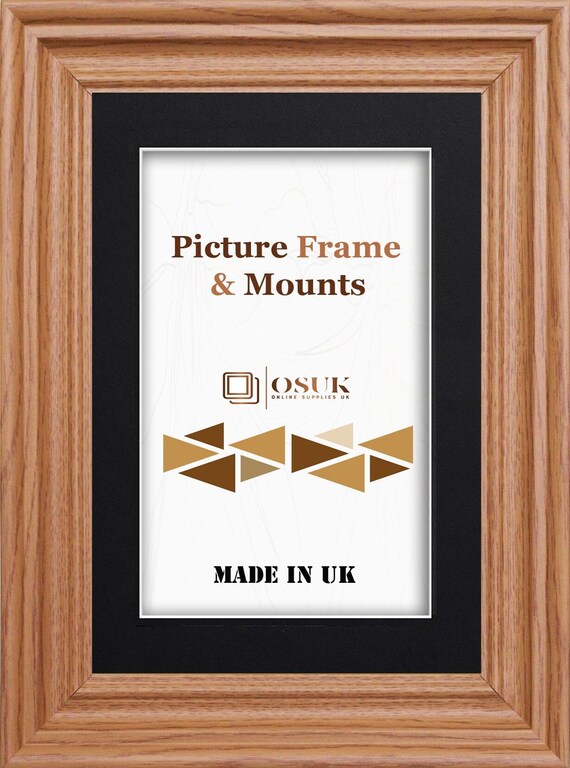 Kennethan Set Of 3 Brown A4 Picture Frames With Mount - MDF & Acrylic, Freestanding Or Wall Mount