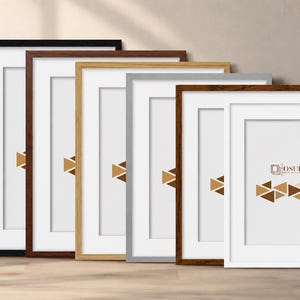 Handmade Thin Poster & Photo Frames – A2 A3 A4 A5 A6 White Mount Picture Frame Display Wall art Multiple Colours Document Frames image 1