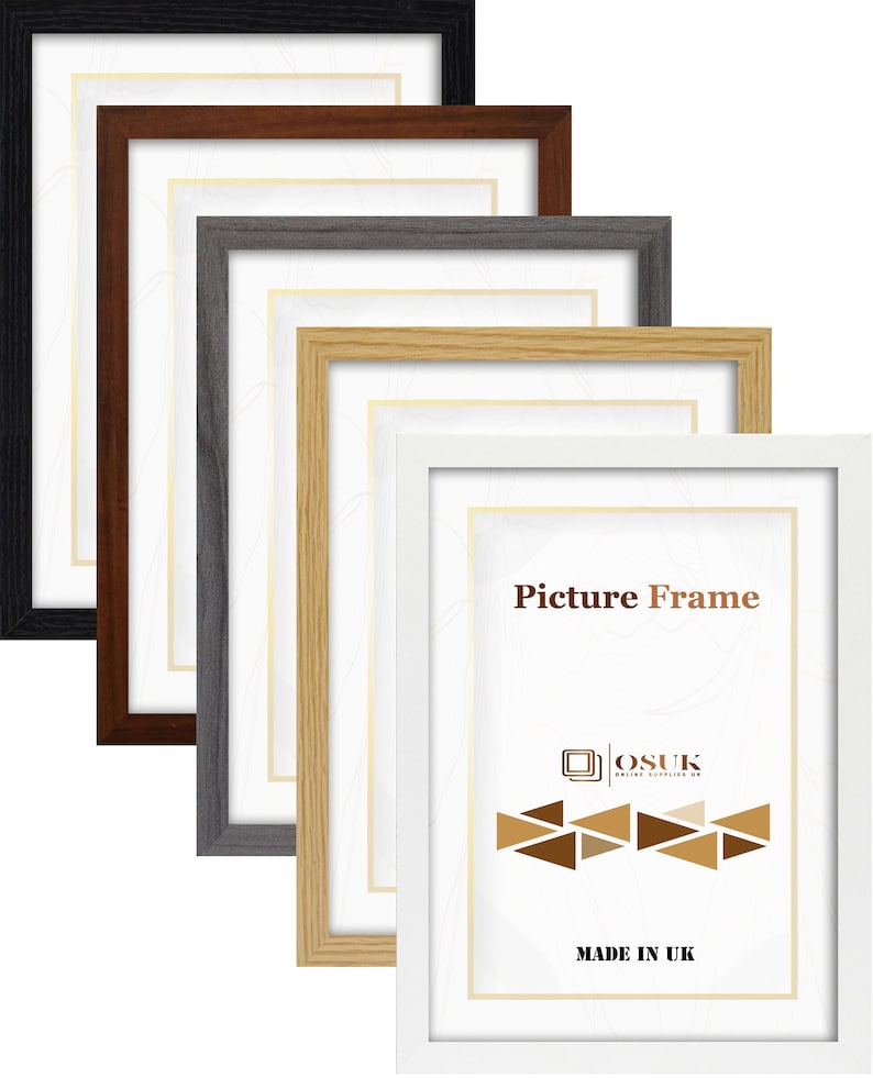 Modern Photo Frame Handmade Picture Frame Flat Wood Poster Frames Wall