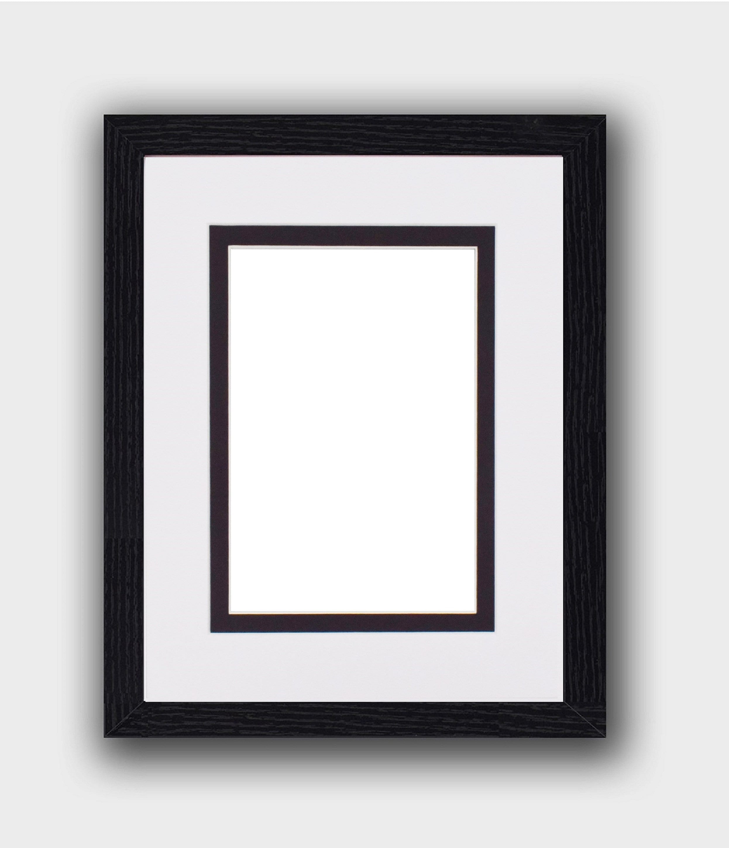 Black Photo Picture Frame Poster Frame With Double Mounts Etsy