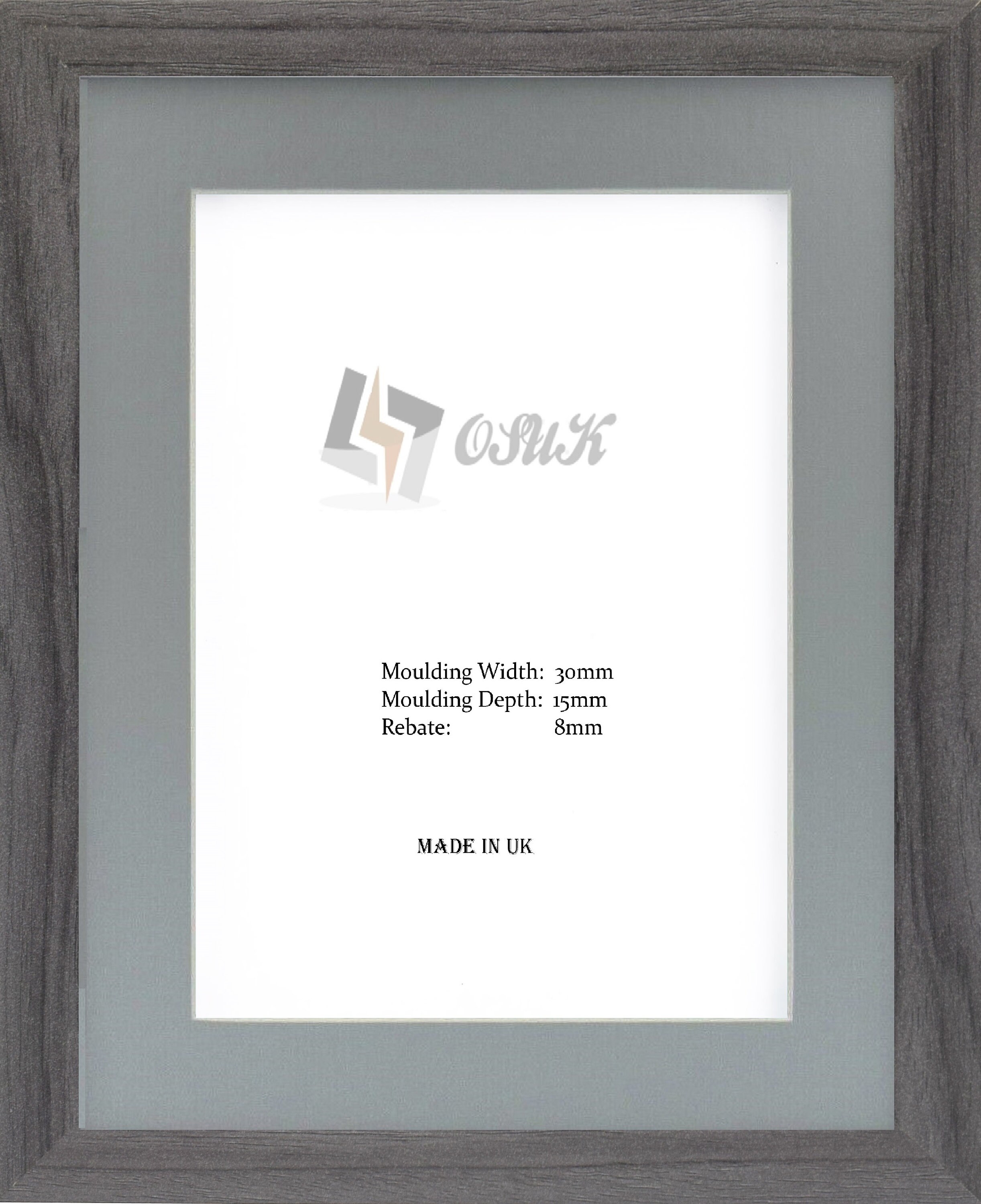 Grey Photo Frame Picture Frame Wooden Effect A1 A2 A3 A4 A5 Etsy