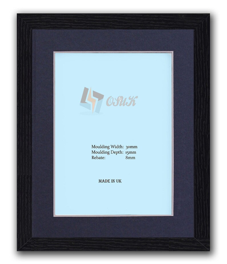Black Photo Frame Picture Frame Wooden Effect A1 A2 A3 A4 A5 Etsy UK