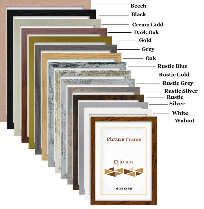 Modern Photo Frame Picture Frames A1 A2 A3 A4 10x8inch A5 Poster Frames