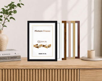 40x30 cm Photo Frame - Large Poster Picture Frame - 15.7 x 11.8 Inch Frame - Wall Art  400 x 300 mm - Hang Portrait or Landscape Home Decor