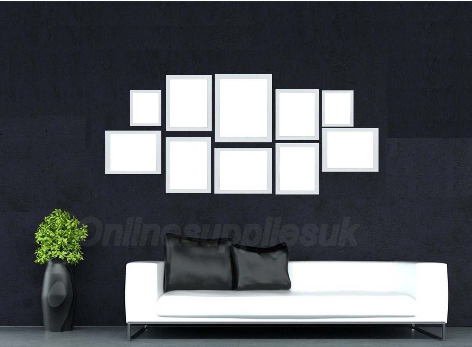 White 10 Piece Multi Picture Frame Photo Frame Collage Wall Etsy UK