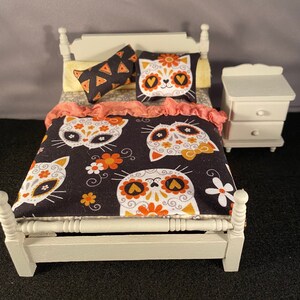 Miniature 1:12 Bed and Nightstand Set