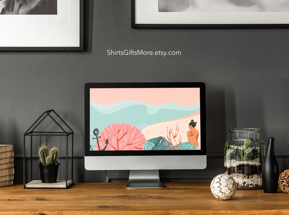 Mermaid Desktop Wallpaper Minimalist Wallpaper Computer - Etsy Ireland Mermaid Desktop Wallpaper Minimalist Wallpaper Computer - Etsy Ireland