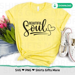 Schöne Seele PNG und SVG-Shirt-Datei, Boho Motivationsdesign SVG, Liebe Dich selbst für Cricut, Positive tägliche Affirmationen Png, trendige Png