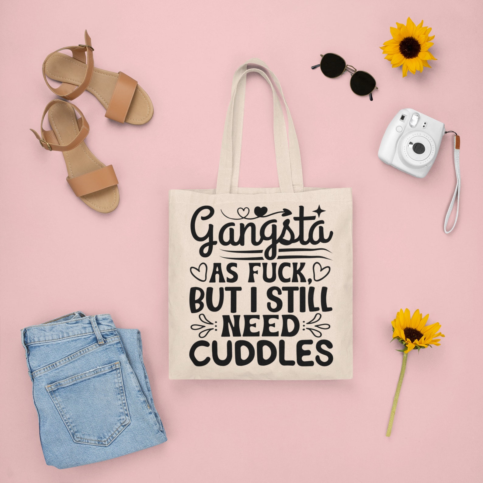 Cartel Ink - Gangsta AF But I Still Need Cuddles Men's Graphic T-Shirt