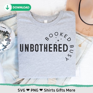 Booked Busy Unbothered SVG & PNG, Kleinunternehmen SVG, CEO SVG, RichGirl SVG, Motivational Hustle SVG, Girl Power SVG, Girl Boss SVG, Cricut