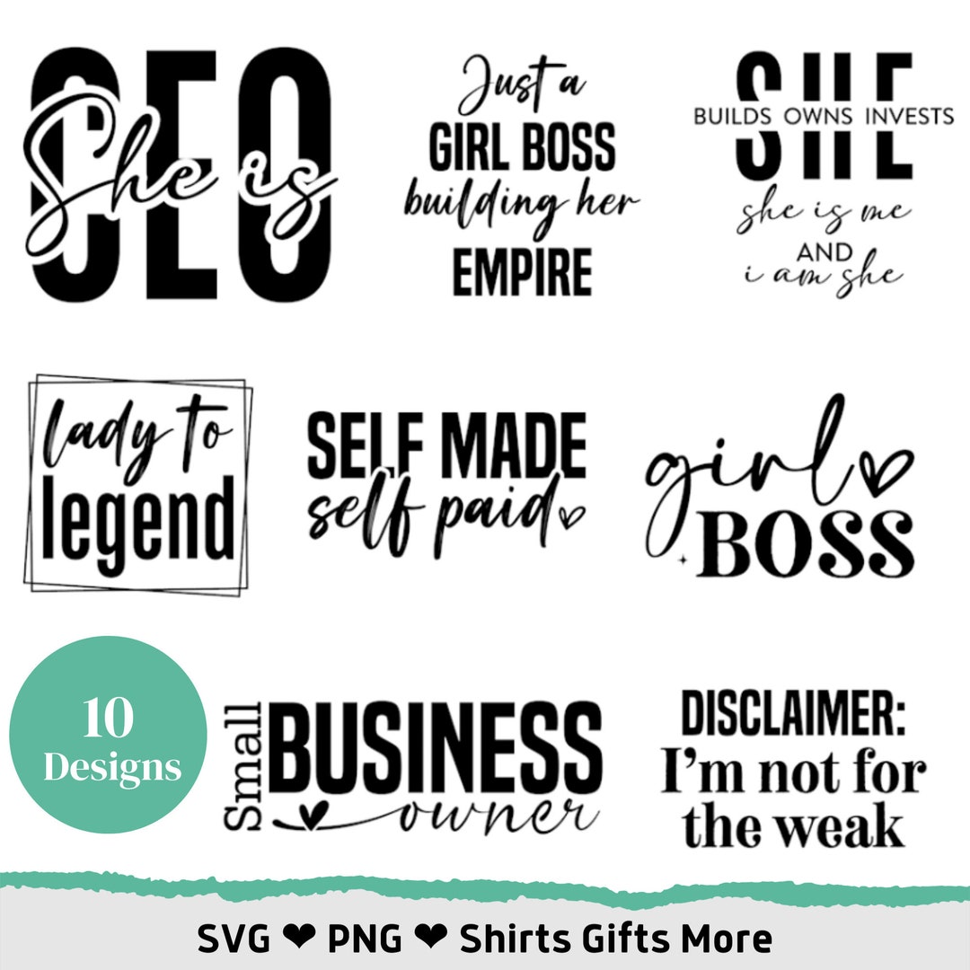 10 Entrepreneur Svg \u0026 Png Bundle for Small Business Owners, CEO Svg File  Cricut, Boho Motivational Quotes, Girl Boss Entrepreneurship Cameo - Etsy  Norway, image size:1080x1080