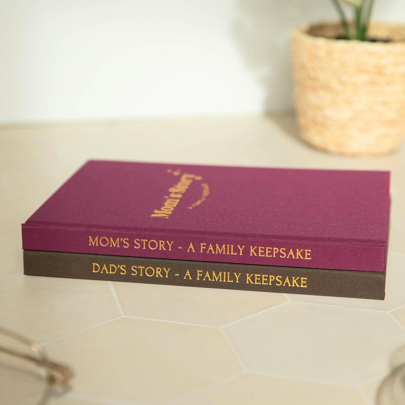 Mom's Story Keepsake Journal: Linen Cover Memory Book with Prompts image 11