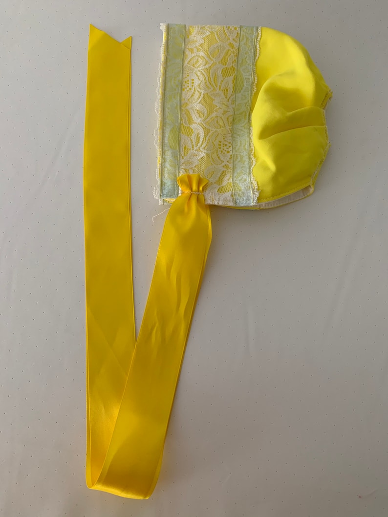 Assorted Yellow Baby Bonnets