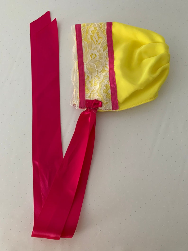Assorted Yellow Baby Bonnets