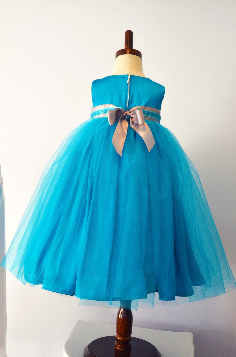 Turquoise Baby Ball Gown with hoop skirt included