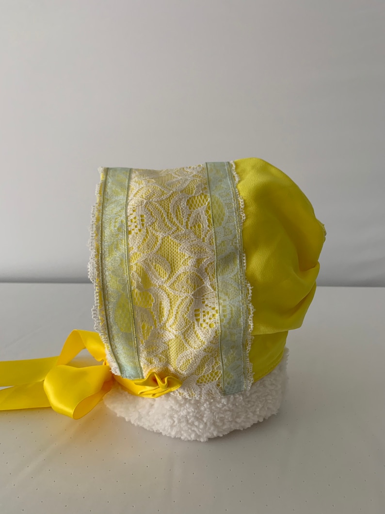 Assorted Yellow Baby Bonnets