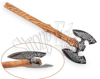 Double Axe Head Etsy Double Axe Head Etsy