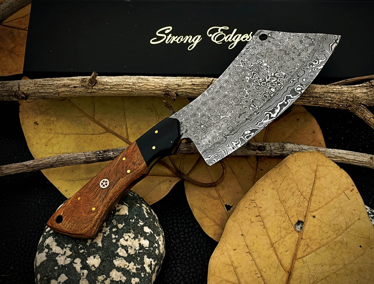 Custom hand made Damascus steel Meat Cleaver knife MTCLVR03 Etsy