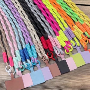 Handykette mit PAD aus Paracord SUMMER Handyband Schlüsselband Taschengurt 120 cm SWIRL