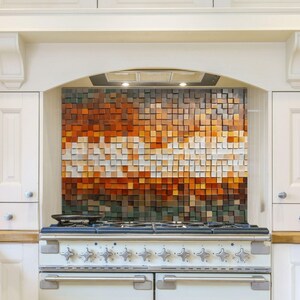 Intricate Wall Decoration 5/32″ kitchen glass backsplash, Tempered Glass Kitchen Decor, Glass Backsplash Panel, Stove Top Cover