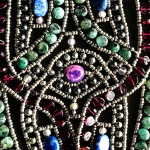 Exquisitely detailed gemstone and bead bracelet