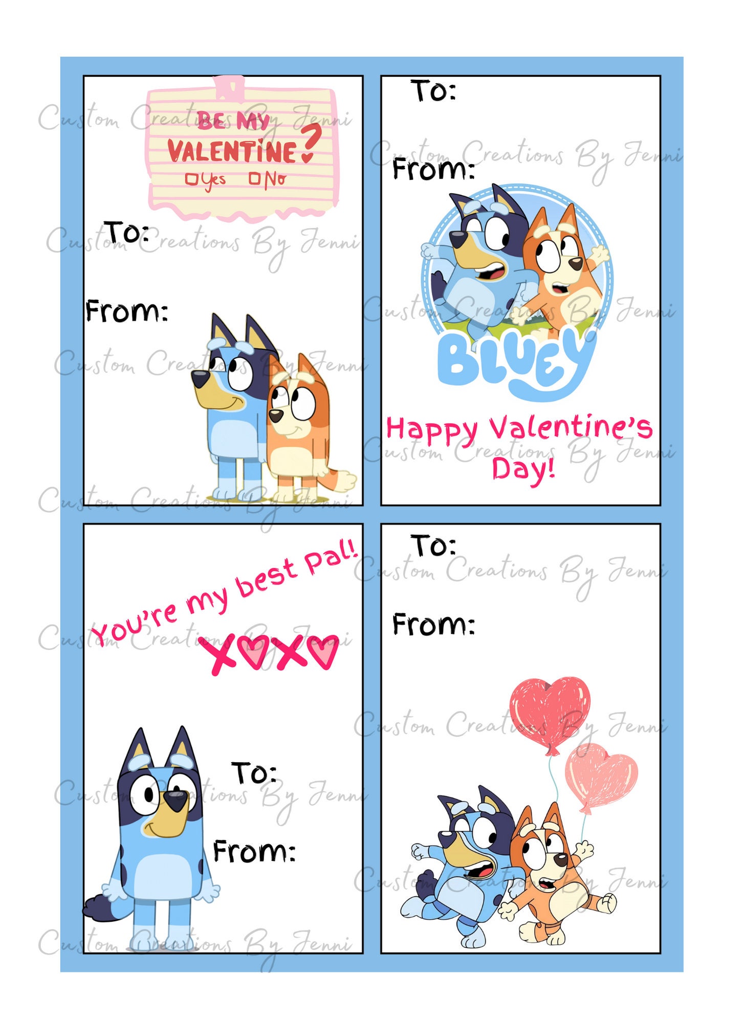 Bluey Valentines Printable Cards - Etsy bluey-valentines-printable-cards-etsy