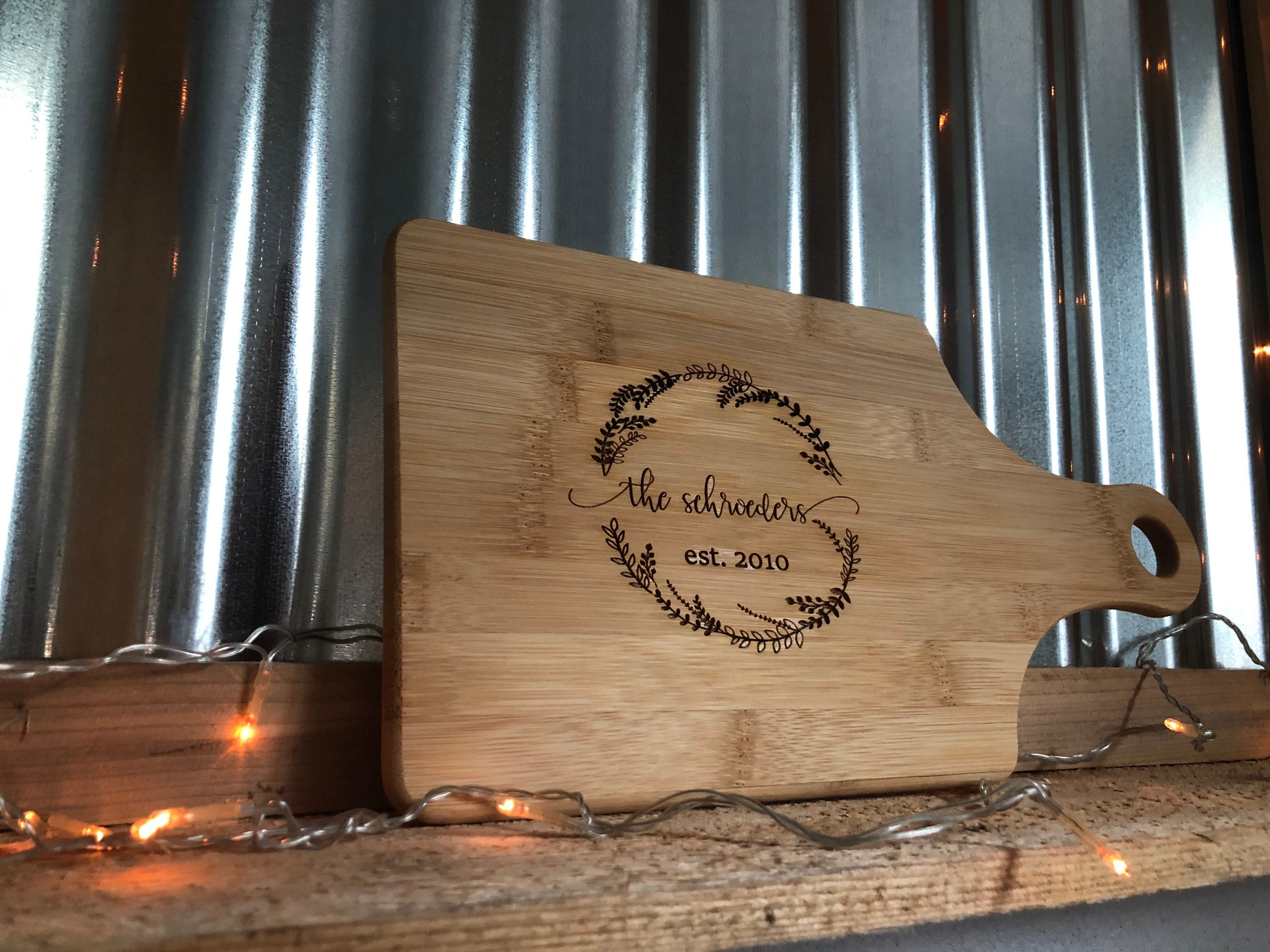 Customized Family Name Cutting Board Etsy UK