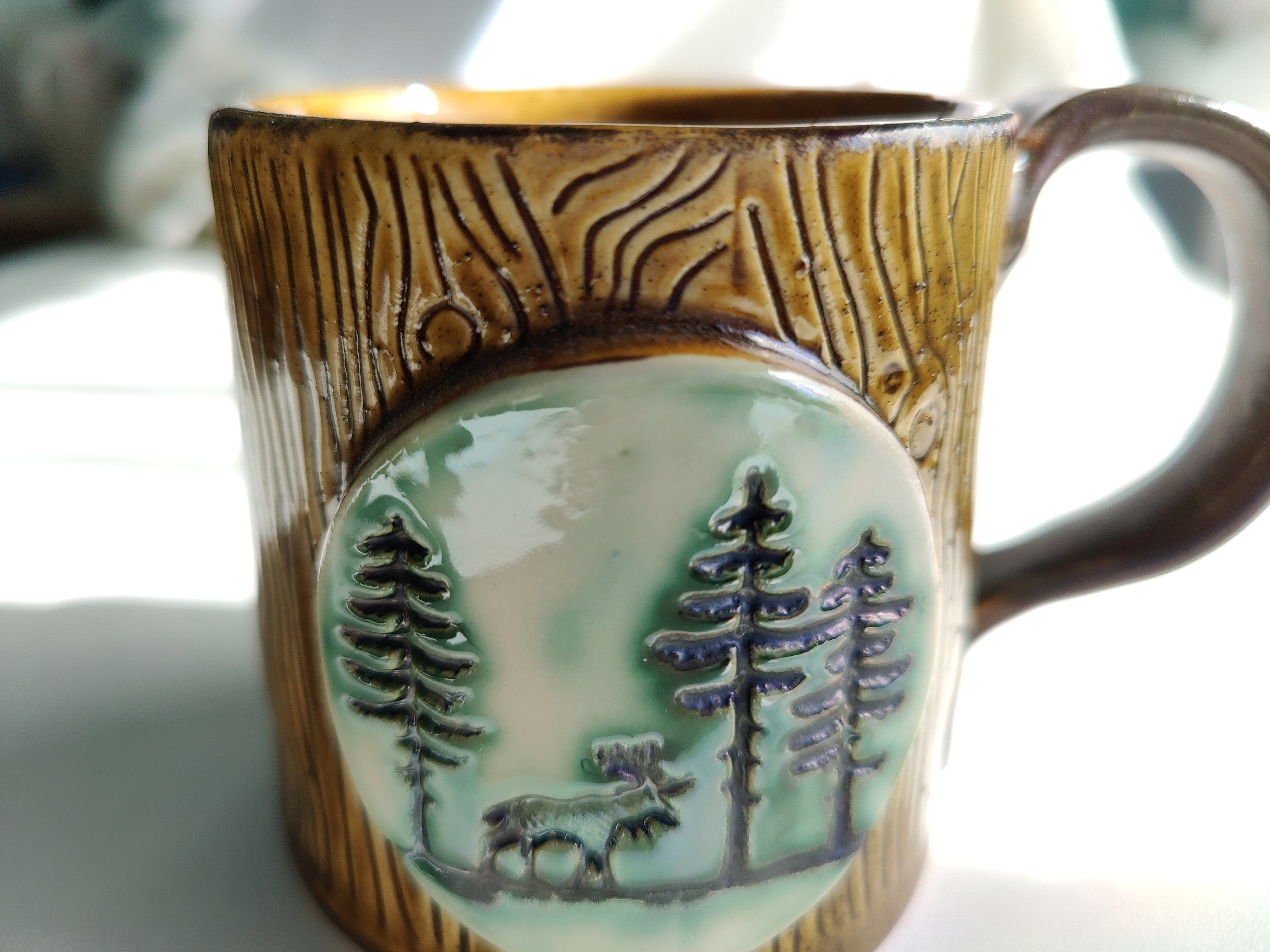 Montana Mug - Handmade Medallion Mugs - Mountain Arts Pottery