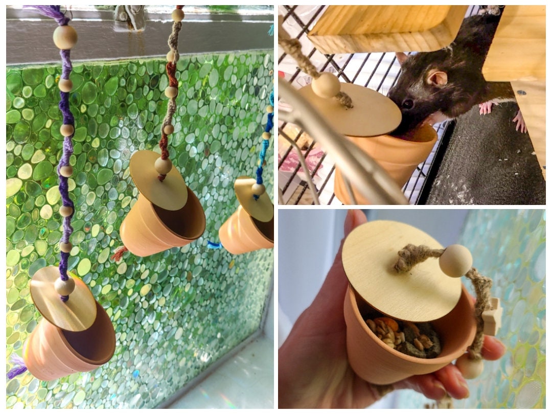 Custom Color Foraging Pot / Chew Toy / Rat Toy / Mice Toy / Small