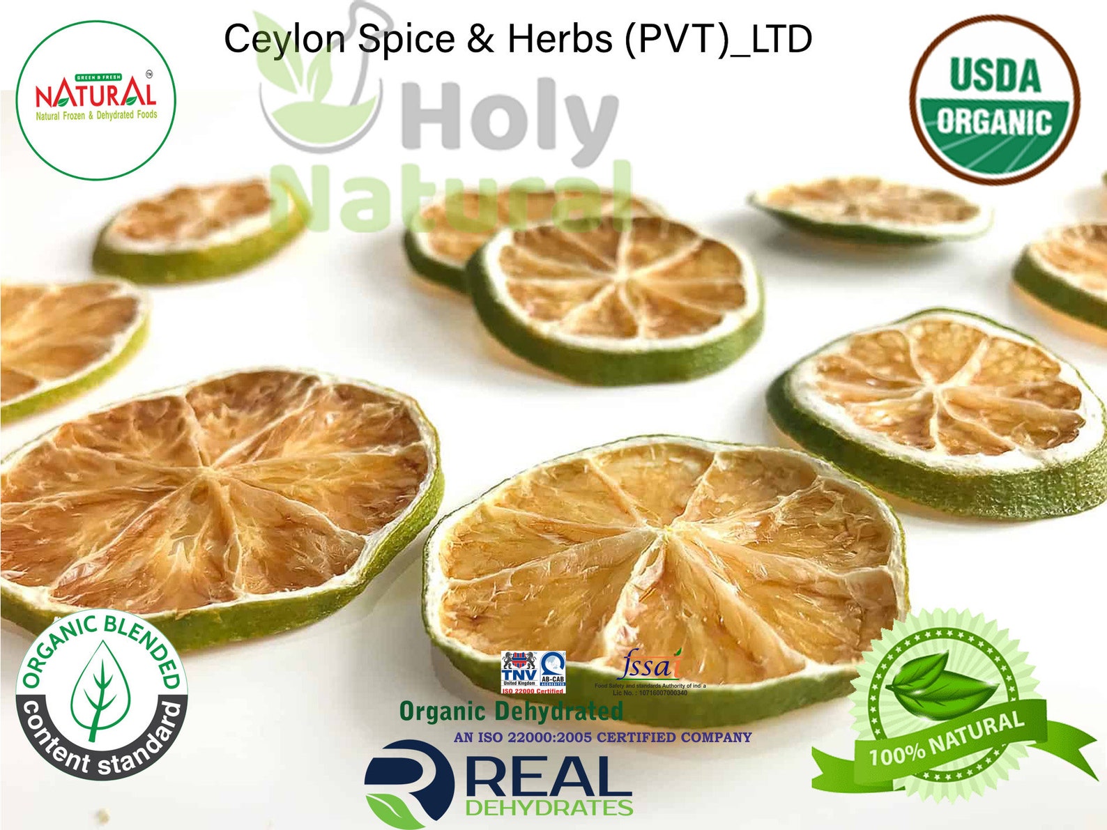 Organic Limes Dehydrated Fresh Lime Slices teafruit Etsy