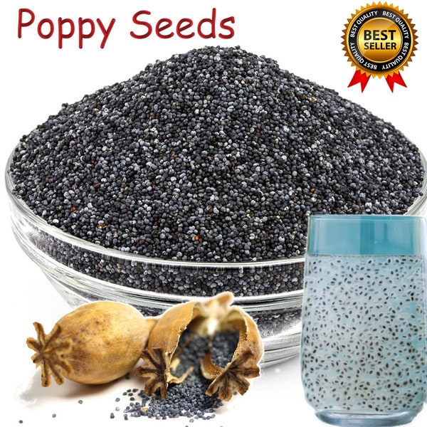 Organic Poppy Seeds ,Premium Quality 1 KG BULK Papaver somniferum, Poppy Seed ,Organic ,Papaver ,Poppyseed Free Shipping