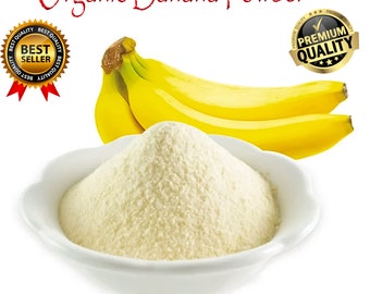 Banana Powder ,1 Lb, Pure Organic Banana Powder Extract ,Superfood Diet ,Non-GMO and Raw Whole Fruit Flour, Unsweetened