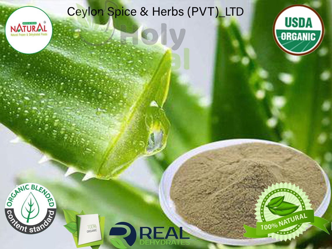 Organic Aloe Vera Leaf Powder Natural Hair & Skincare Etsy
