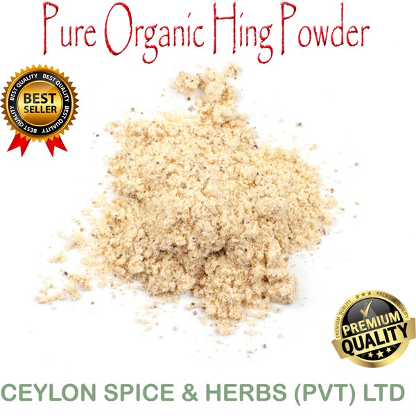 Asafoetida Powder ,1KG BULK Pure Organic Hing Powder ,Freshly Made to Order ,Ferula foetida ,Ground Asafoetida