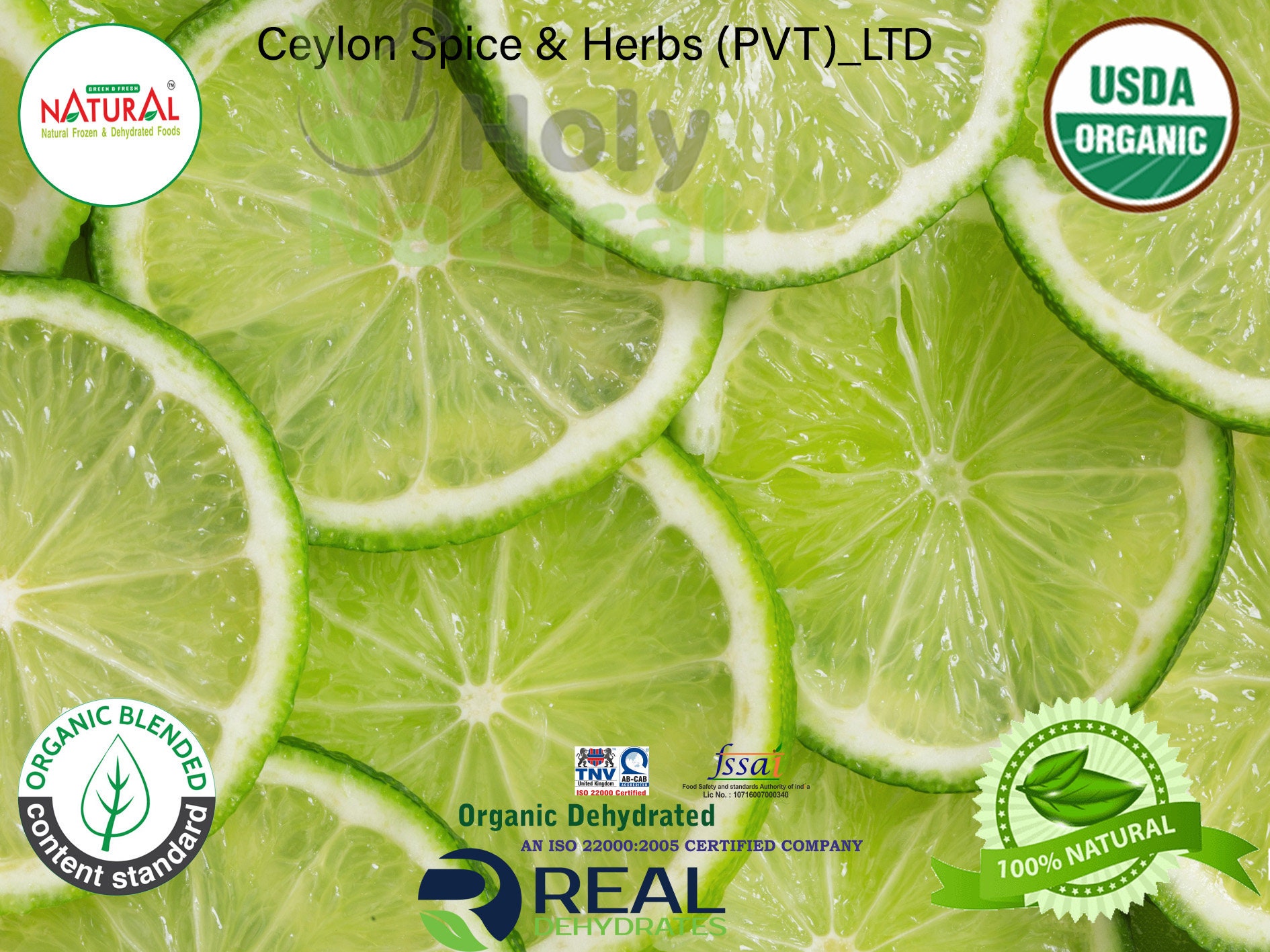 Organic Limes Dehydrated Fresh Lime Slices teafruit Etsy