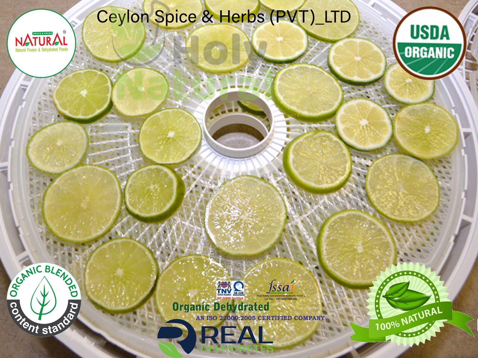 Organic Limes Dehydrated Fresh Lime Slices teafruit Etsy