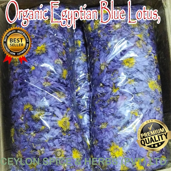 Organic Egyptian Blue Lotus, 25 KG Chakra Lotus, Meditation Tea, Tea for Yoga, Buddhism ,Freshly Made To Orders