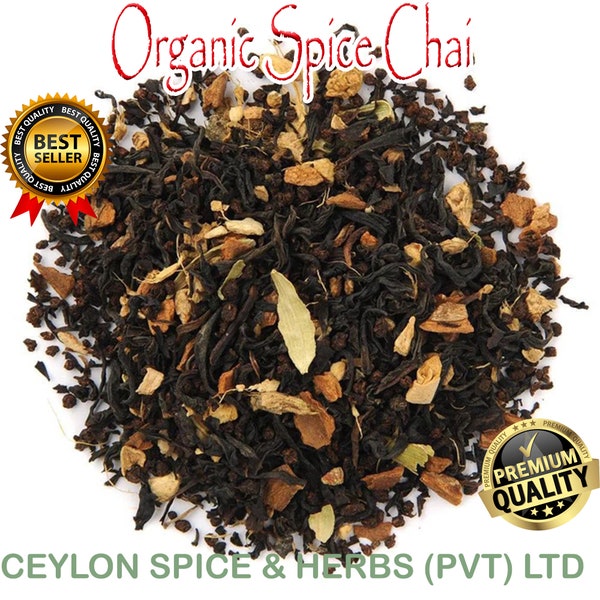 Spice Chai ,250 GRAS Organic Leaf Tea Spice ,Black Loose Leaf ,Gourmet Loose Leaf All Natural Chai Tea ,Masala Chai