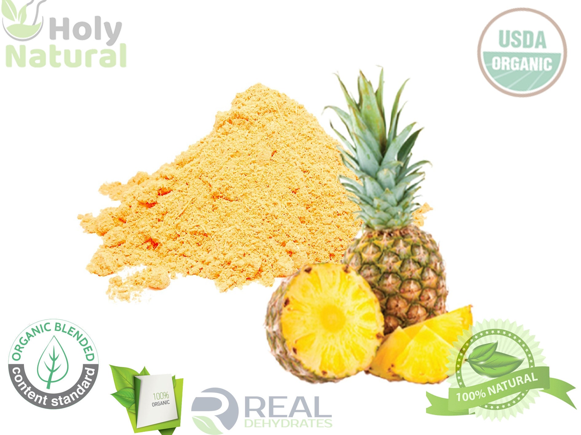Pineapple Extract Powder 50 100 250g organic Super food Etsy