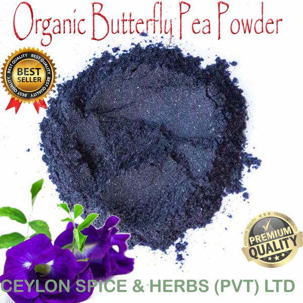 Butterfly Pea Powder, 1KG BULK ,Clitoria ternatea, Organic Powder Extract ,Freshly Made to Order