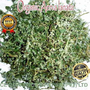 Organic Aerva lanata ,1 KG ,Balipoovu ,Magical Ayurveda ,Freshly Picked Dehydrate To Order ,Natural Color ,Not Sun Dried image 1