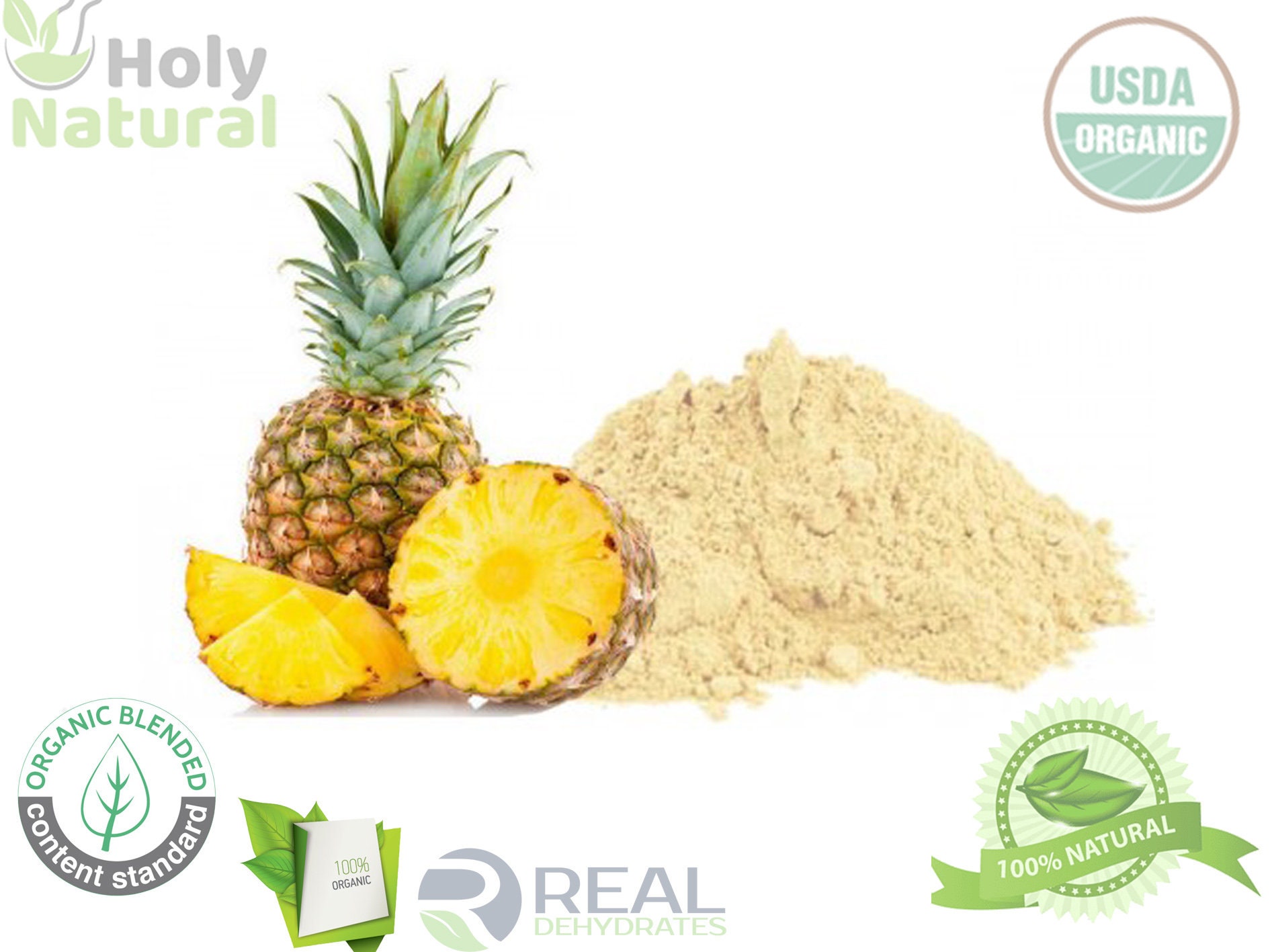 Pineapple Extract Powder 50 100 250g organic Super food Etsy