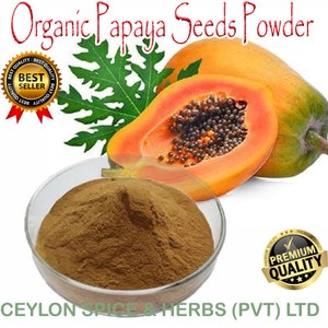 Papaya Seeds Powder ,1KG BULK Organic Papaya Seeds extract powder ,Freshly Picked Dehydrate Blend