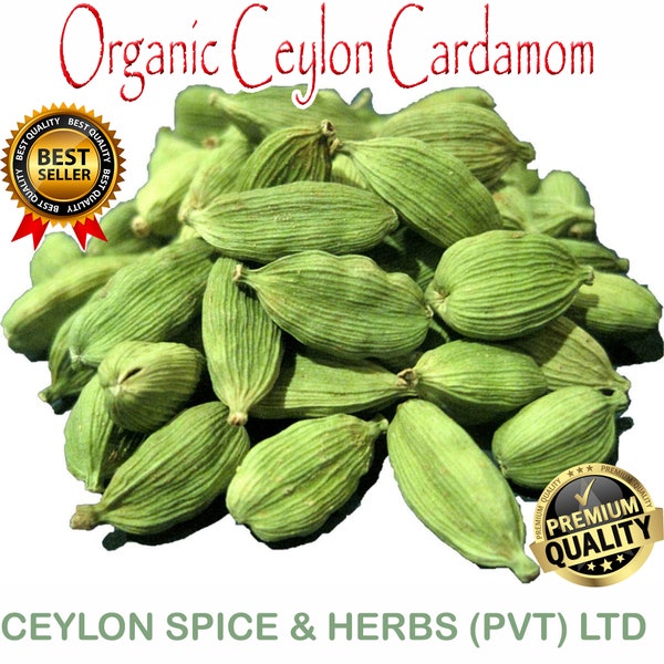 Cardamom ,100% Organic Ceylon Cardamom 1KG BULK ,cardamom for Seasonings