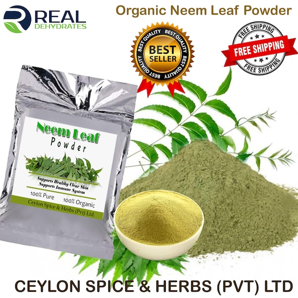 Neem Powder, 1KG BULK Neem Leaf Powder ,Azadirachta Indica, Pure Organic, Freshly Air Dehydrate & Blended To Order