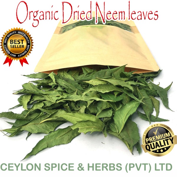Neem leaves, 2KG BULK Azadirachta indica ,Organically Grown 100% Pure ,Picked fresh to order ,Natural Air dehydrate