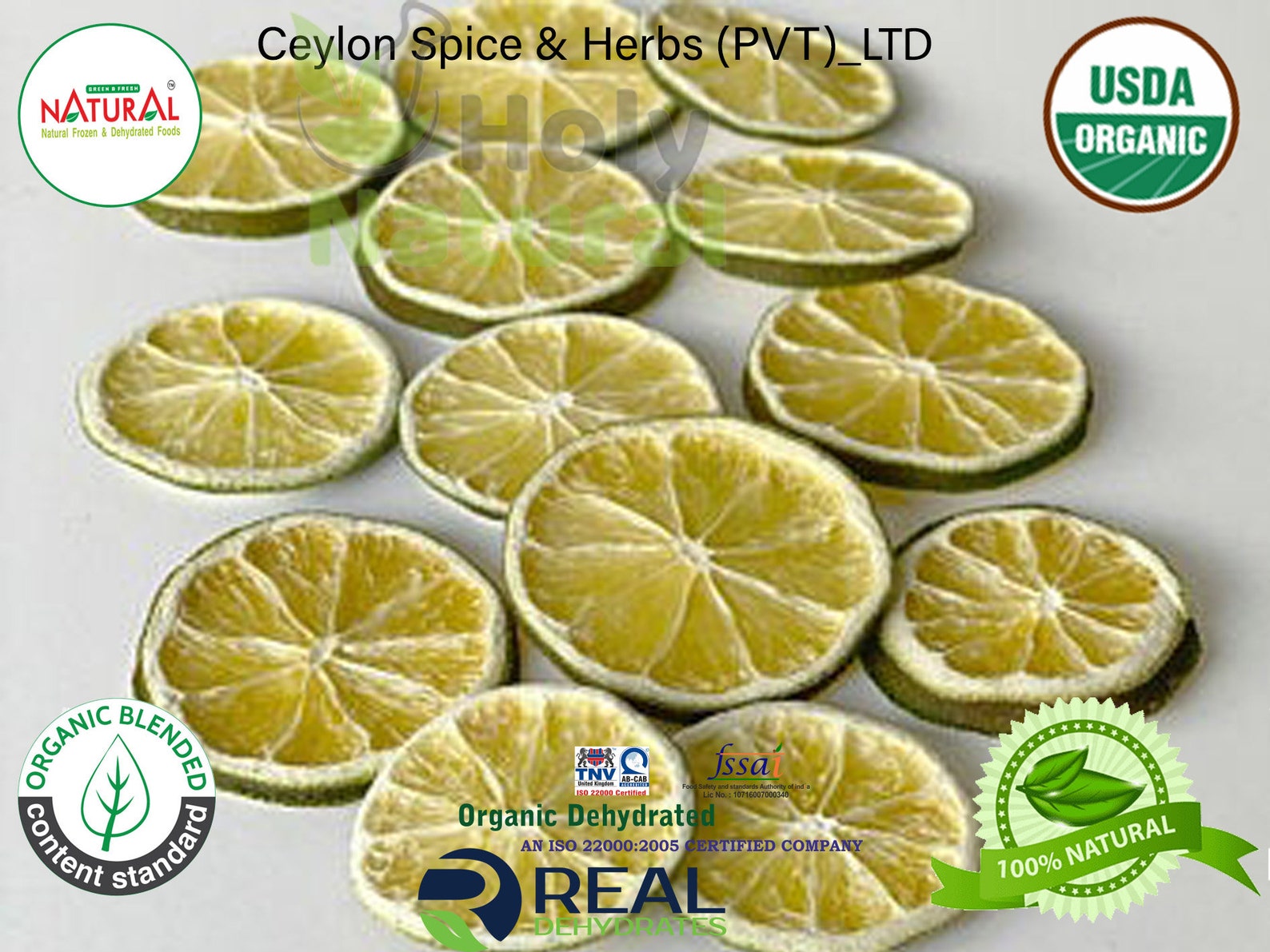 Organic Limes Dehydrated Fresh Lime Slices teafruit Etsy