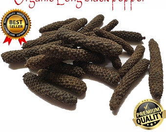 Long pepper from Ceylon, Piper longum, Black Pepper Spice, sun dried and ground as pepper, Organic Long Pepper Whole