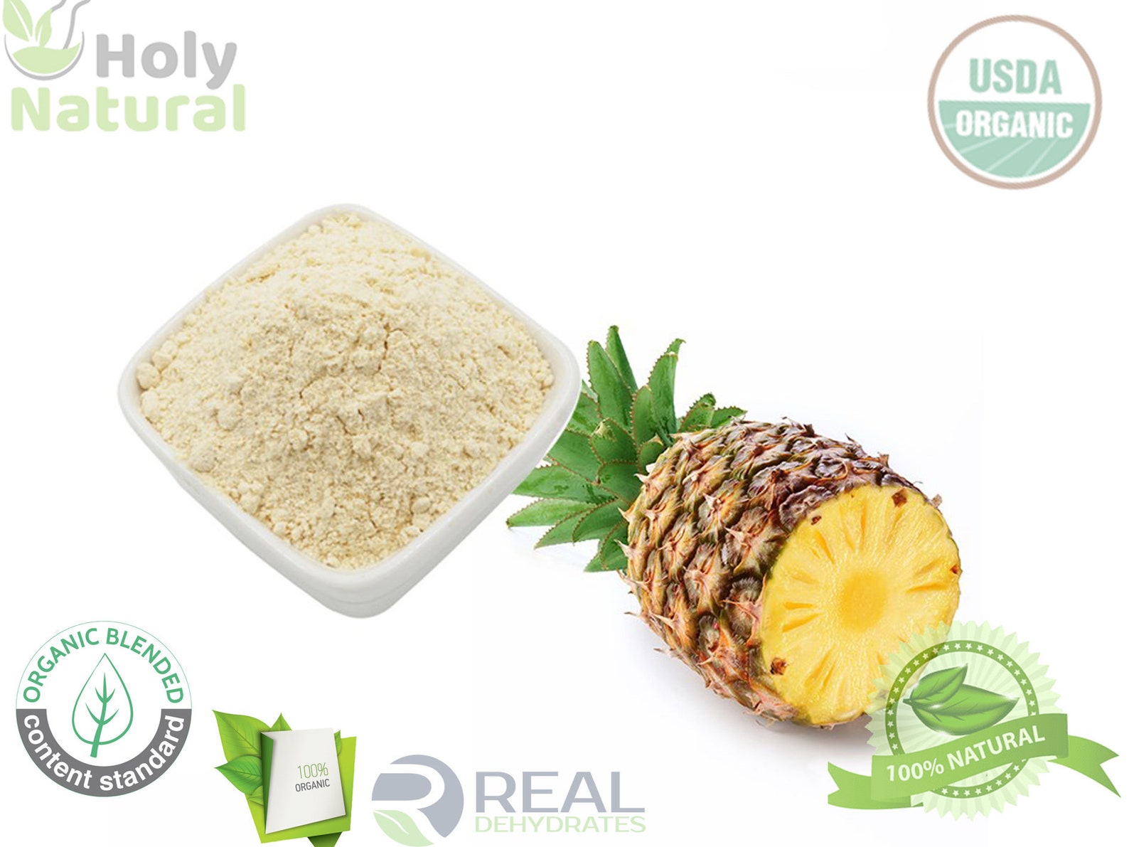 Pineapple Extract Powder 50 100 250g organic Super food Etsy
